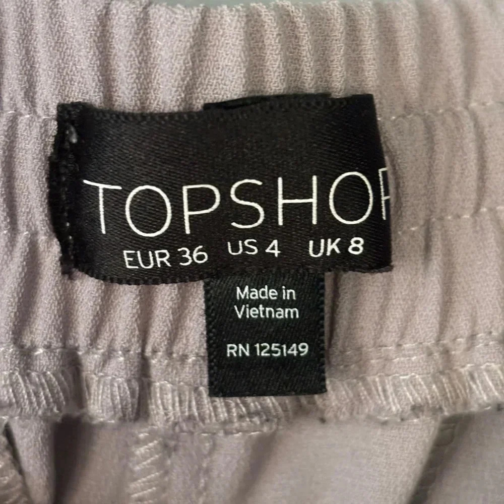 TopShop, ladies, elastic waist, drawstring, zipper ankle, slim, jogger, US 4 - Picture 8 of 13